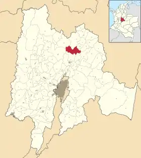 Localisation de Tausa