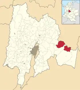 Localisation de Ubalá