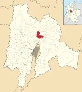 Localisation de Zipaquirá