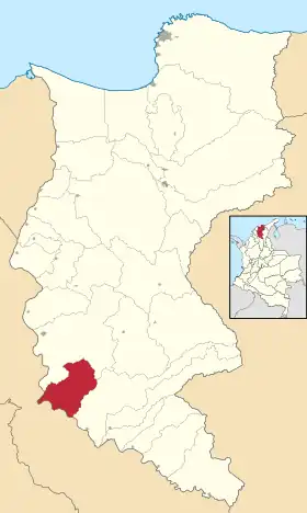 Localisation de Santa Bárbara de Pinto