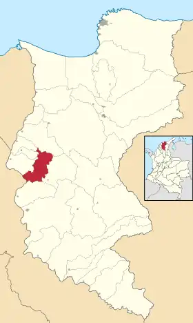 Localisation de Zapayán