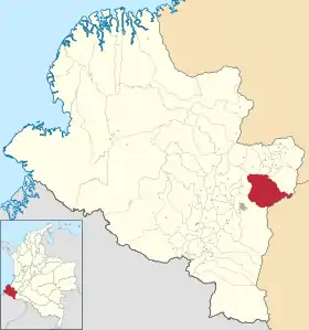 Localisation de Buesaco