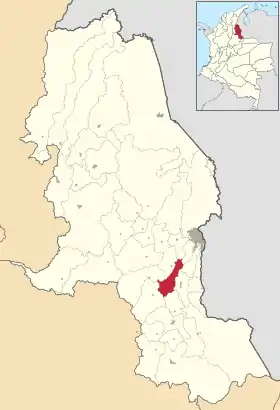 Localisation de Bochalema