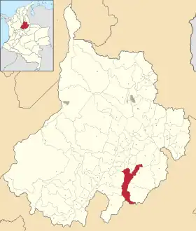 Localisation de Charalá