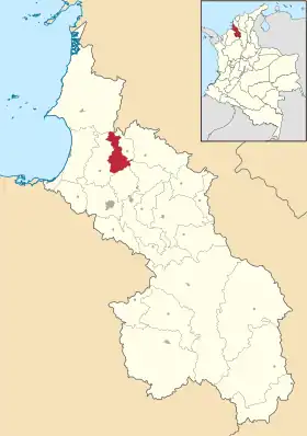 Localisation de Colosó