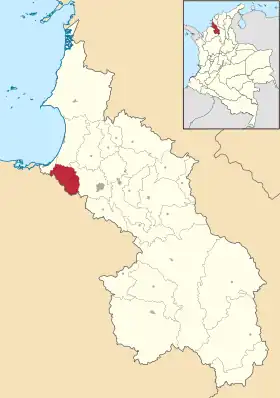 Localisation de San Antonio de Palmito