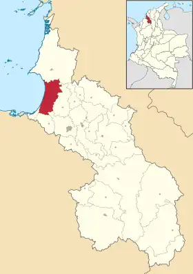 Localisation de Santiago de Tolú