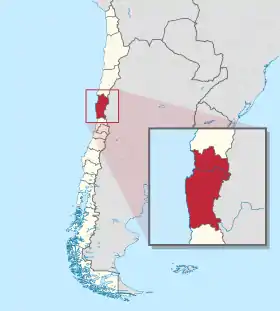 Localisation de Région de Coquimbo