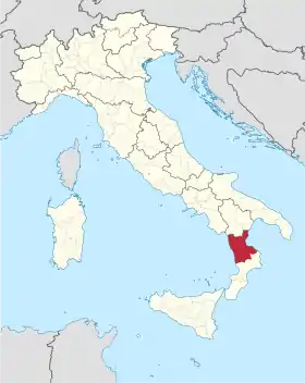 Localisation de Province de Cosenza