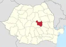 Localisation de Județ de Covasna(ro) Județul Covasna(hu) Kovászna megye