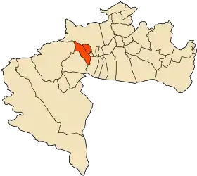 Localisation de Daïra de Foughala