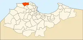 Localisation de El Hammamet