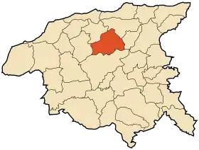 Localisation de Bouzeghaia
