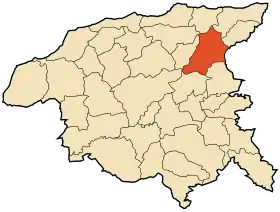 Localisation de Zeboudja