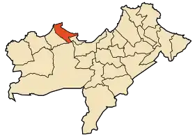 Localisation de Aïn El Turk