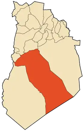 Localisation de El Abiodh Sidi Cheikh