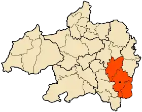 Localisation de Daïra de Ras El Oued