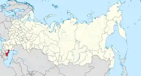 Localisation de République du Daghestan