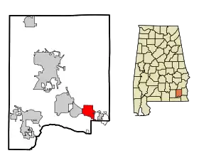 Localisation de Midland City