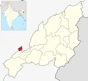 Localisation de District de Dimapur दीमापुर ज़िला