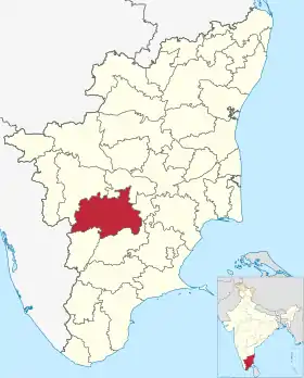 Localisation de District de Dindigul