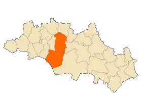Localisation de Daïra d'Aïn Fakroun