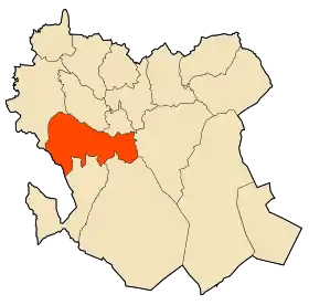 Localisation de Aïn El Hadjar