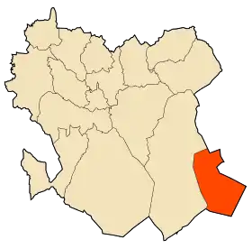 Localisation de Aïn Sekhouna