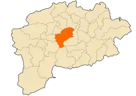 Localisation de Daïra de Guelma