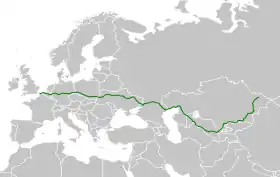 Itinéraire de la route européenne 40