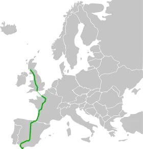 Itinéraire de la route européenne 5