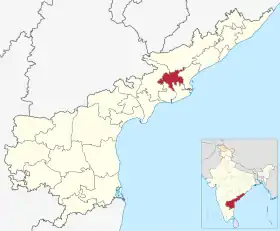 Localisation de District du Godavari oriental(తూర్పు గోదావరి జిల్లా)