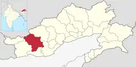 Localisation de District du Kameng oriental