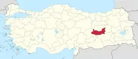 Localisation de Elâzığ
