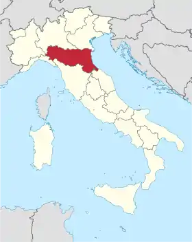 Localisation de Émilie-Romagne