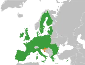 Union européenne et Croatie