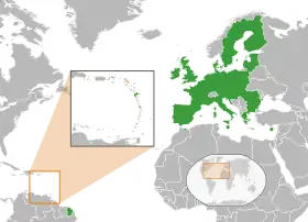 Saint-Barthélemy (Antilles françaises) et Union européenne