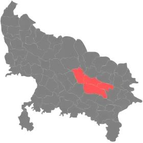 Localisation de Division de Faizabad