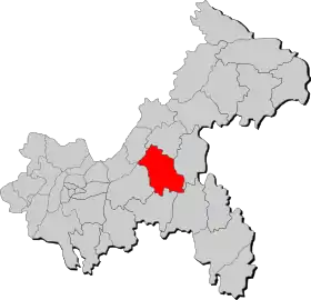 Localisation de Fēngdū xiàn