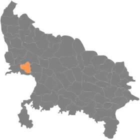 Localisation de District de Firozabadफ़िरोज़ाबाद ज़िला