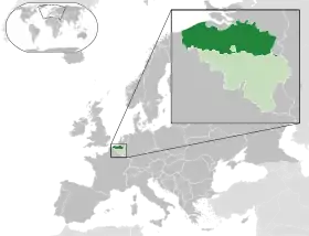 Localisation de Région flamande