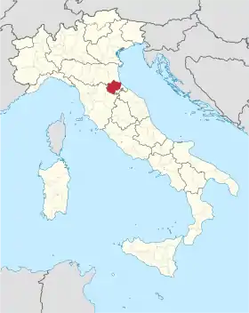 Localisation de Province de Forlì-Cesena