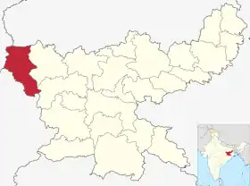 Localisation de District de Garhwa