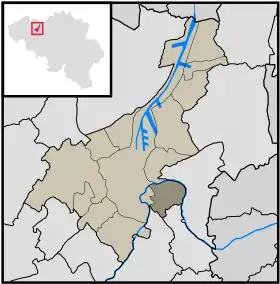 Localisation de Gentbrugge