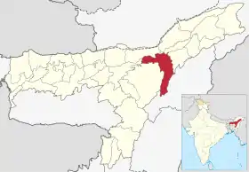 Localisation de District de Golaghatগোলাঘাট জিলা