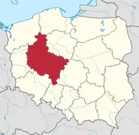 Localisation de Voïvodie de Grande-Pologne