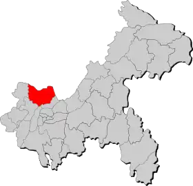 Localisation de Héchuān Qū