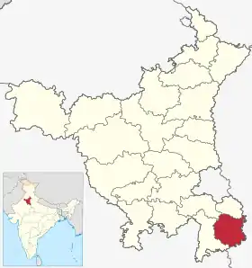 Localisation de District de Palwalपलवल जिला