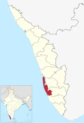 Localisation de District d'Alappuzha