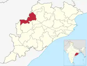 Localisation de District de Bargarh